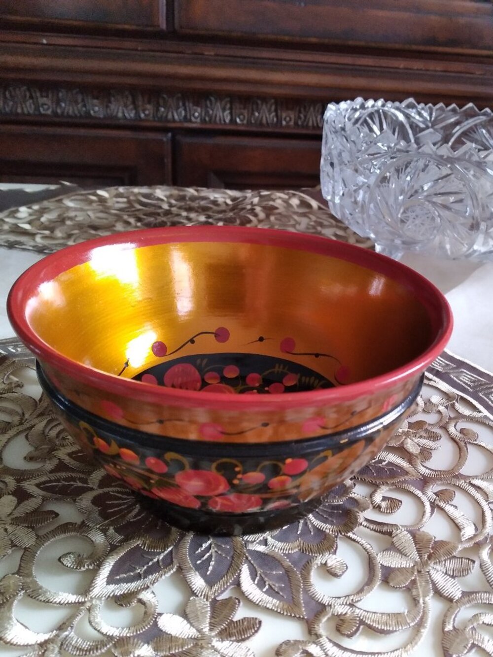 Made in Ukraine, Vintage, Wooden Handmade Bowl